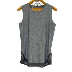 Athleta Cadence Heather Gray Sleeveless Tank Sz: MT